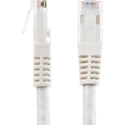 StarTech 8ft CAT6 Ethernet Cable - White Molded Gigabit - 100W PoE UTP 250Mhz - Category 6 Patch Cord UL Certified Wiring/TIA