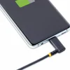StarTech 1ft (30cm) USB-A to USB-C Fast Charging Cable, Rugged, Right-Angled, Charge & Sync, 3A, USB 2.0, TPE Jacket and Aramid Fiber