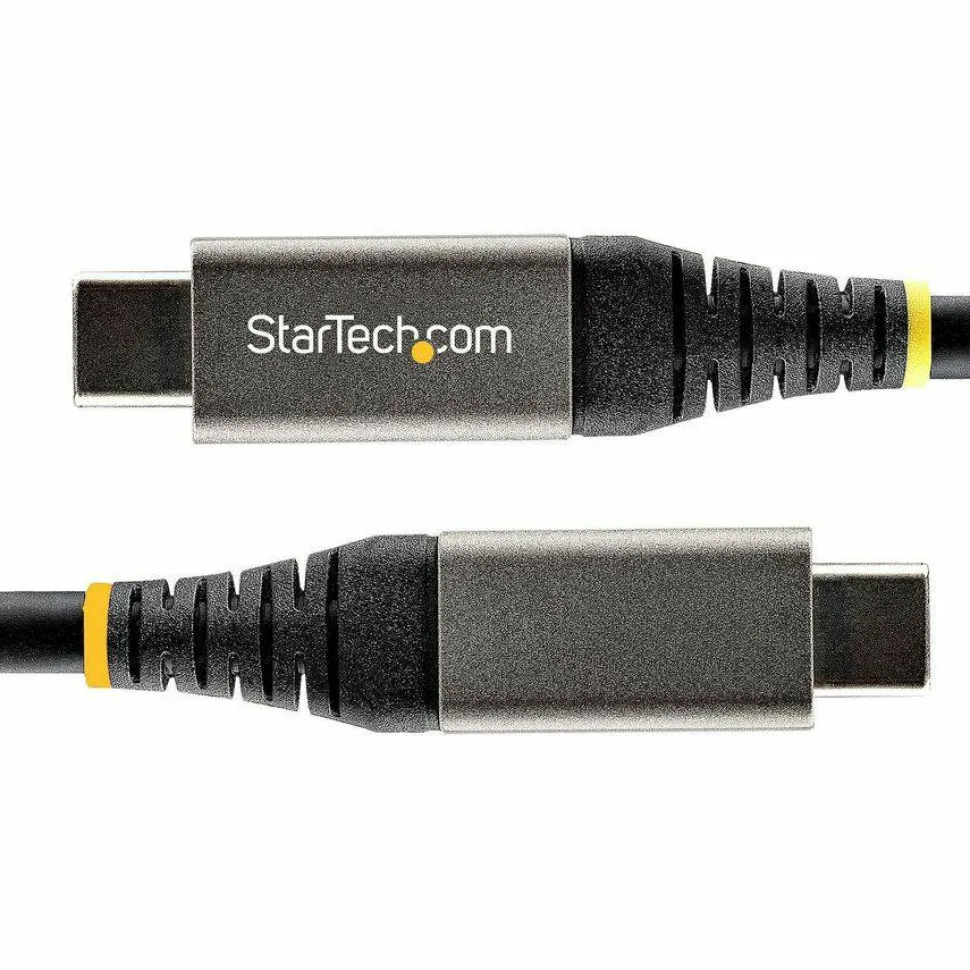 StarTech 1.6ft (50cm) USB-C Cable, USB 10Gbps, 100W (5A) Power Delivery, 8K 60Hz / 4K 144Hz DP Alt Mode, Thunderbolt Compatible