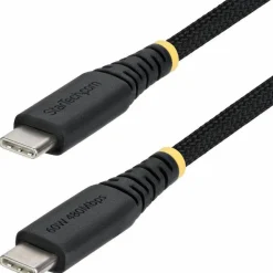 StarTech 3ft (91cm) USB-C Charging Cable, 60W (3A) PD, Dual-Layer Braided Nylon/TPE Jacket, Rugged USB 2.0 Laptop Charger Cord