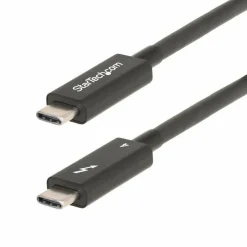 StarTech 6ft (2m) Active Thunderbolt 4 Cable, 40Gbps, 100W PD, 4K/8K Video, Intel-Certified, Compatible w/Thunderbolt 3/USB 3.2/DisplayPort