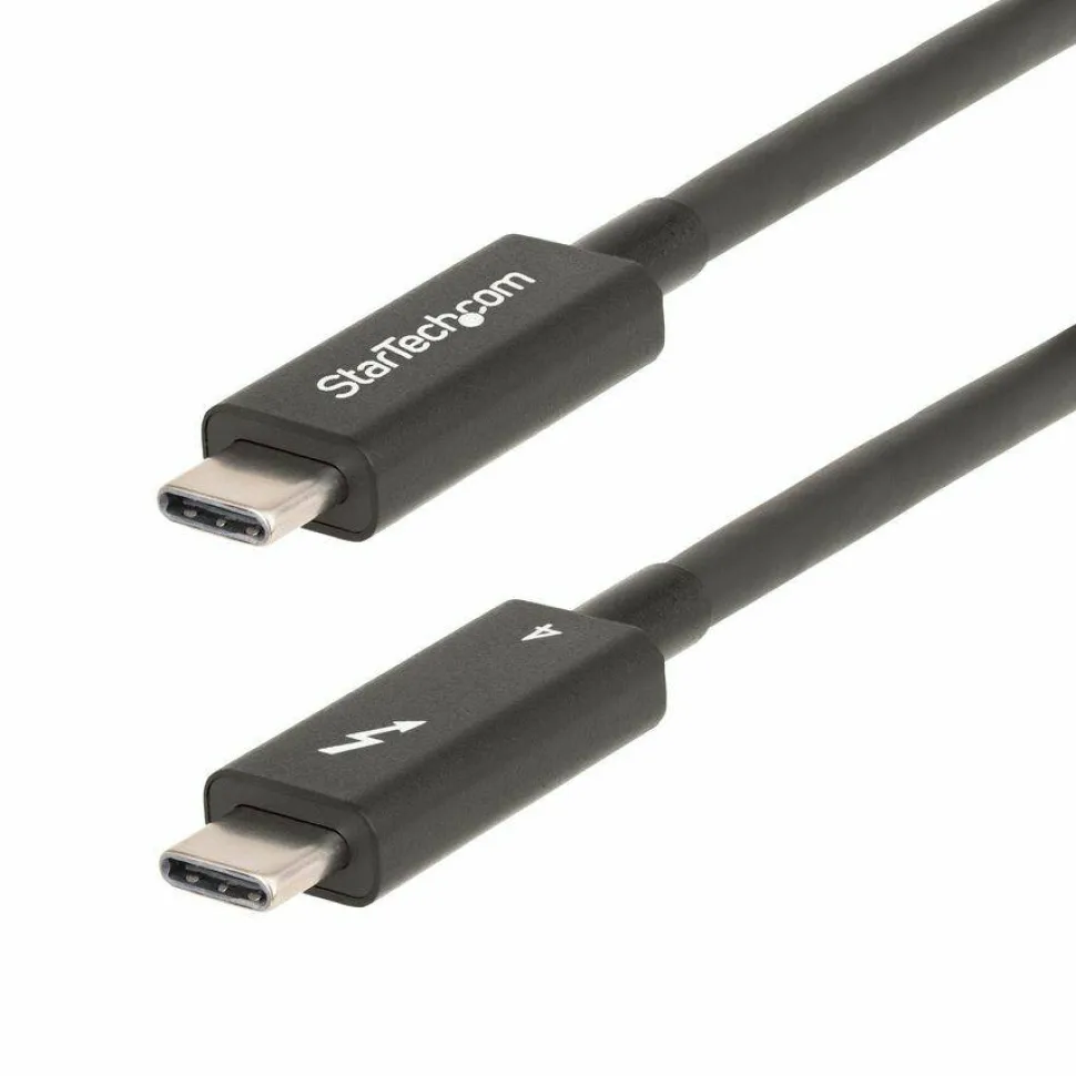 StarTech 6ft (2m) Active Thunderbolt 4 Cable, 40Gbps, 100W PD, 4K/8K Video, Intel-Certified, Compatible w/Thunderbolt 3/USB 3.2/DisplayPort