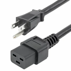 StarTech 3ft (1m) Heavy Duty Power Cord, NEMA 5-15P to C19, 15A 125V, 14AWG, Computer Power Cord, Heavy Gauge Power Cable