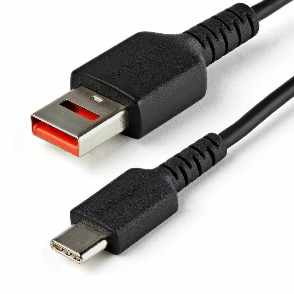 StarTech 3ft (1m) Secure Charging Cable, USB-A to USB-C Data Blocker Charge-Only Cable, Secure Charger Adapter Cable for Phone/Tablet