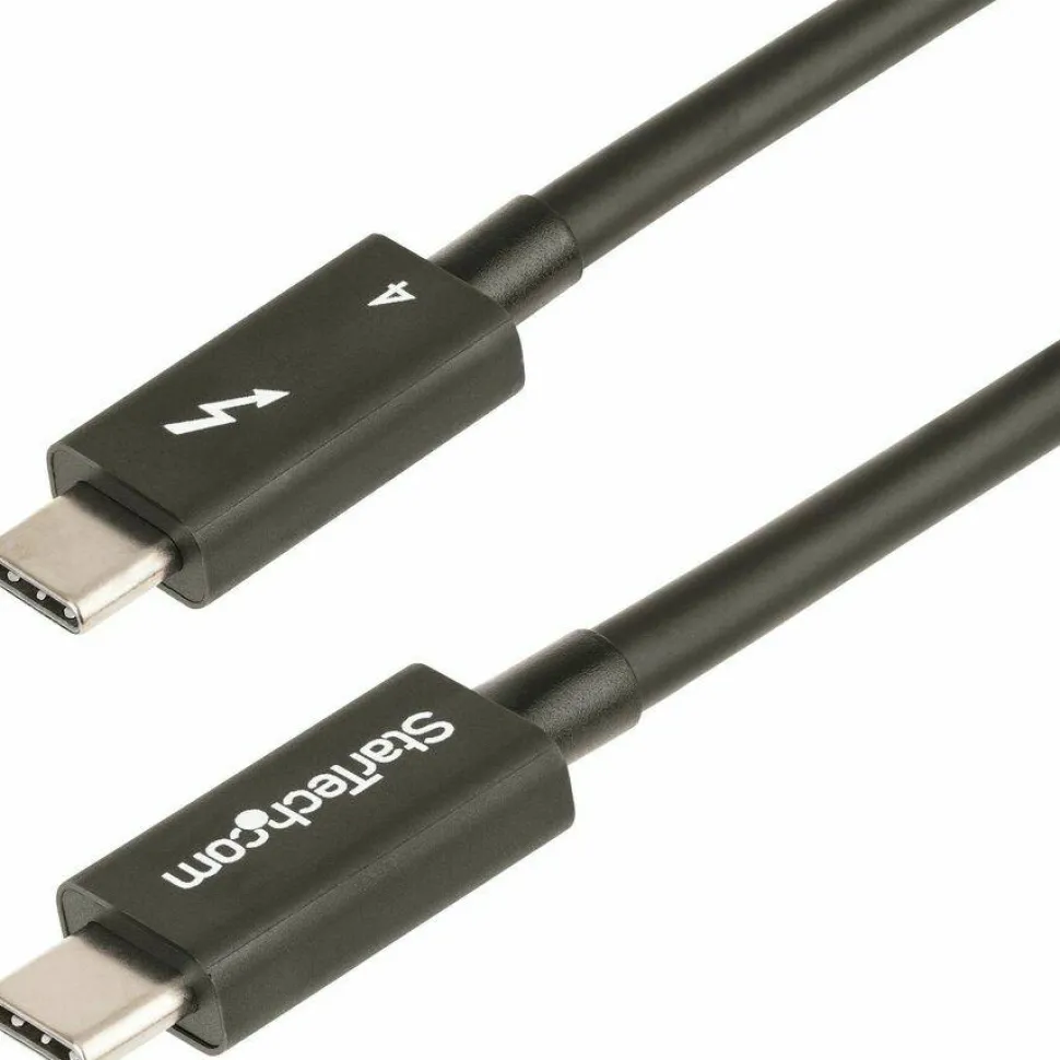 StarTech 3ft (1m) Thunderbolt 4 Cable, 40Gbps, 100W PD, 4K/8K Video, Intel-Certified, Compatible w/Thunderbolt 3/USB 3.2/DisplayPort