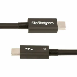 StarTech 3ft (1m) Thunderbolt 4 Cable, 40Gbps, 100W PD, 4K/8K Video, Intel-Certified, Compatible w/Thunderbolt 3/USB 3.2/DisplayPort