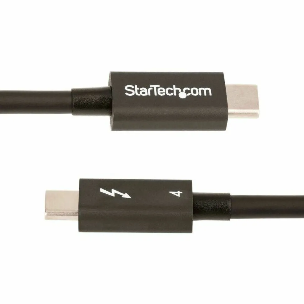 StarTech 3ft (1m) Thunderbolt 4 Cable, 40Gbps, 100W PD, 4K/8K Video, Intel-Certified, Compatible w/Thunderbolt 3/USB 3.2/DisplayPort