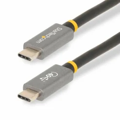 StarTech 3.3ft (1m) USB4 Cable 40Gbps, 100W (5A) PD, 8K 120Hz/4K 240Hz DP Alt Mode, USB-IF Certified USB-C Cord, Thunderbolt Compat.