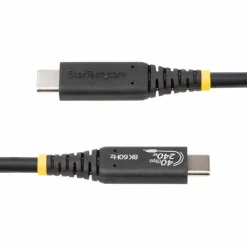 StarTech 3.3ft (1m) USB4 Cable 40Gbps, 240W (5A) PD, 8K 120Hz/4K 240Hz DP Alt Mode, USB-IF Certified USB-C Cord, Thunderbolt Compat.
