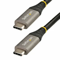 StarTech 6.6ft (2m) USB-C Cable, USB 5Gbps, 100W (5A) Power Delivery, 4K 60Hz DP Alt Mode, TPE Jacket, Thunderbolt Compatible