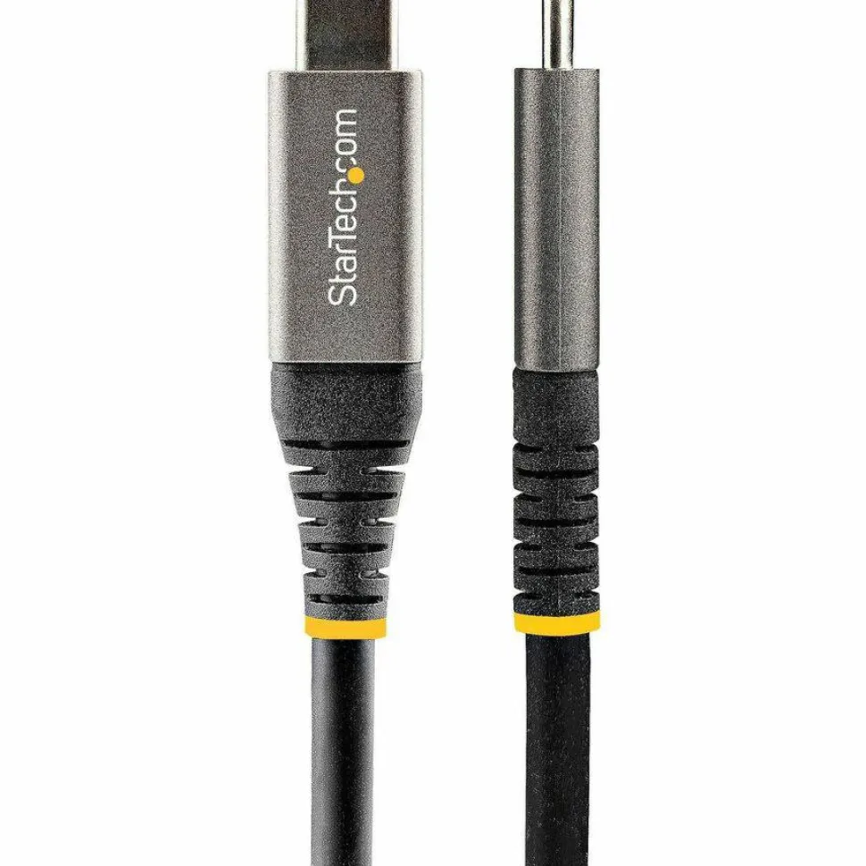 StarTech 6.6ft (2m) USB-C Cable, USB 5Gbps, 100W (5A) Power Delivery, 4K 60Hz DP Alt Mode, TPE Jacket, Thunderbolt Compatible