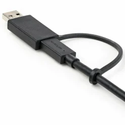 StarTech 3.3ft (1m) USB-C Cable with USB-A Adapter Dongle, USB 10Gbps/5Gbps, 100W (5A) PD, 8K 60Hz / 4K 144Hz DP Alt Mode