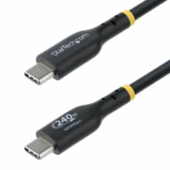 StarTech 6ft (1.8m) USB-C Charging Cable, Charge & Sync, 240W (5A) PD EPR, USB 2.0 Laptop Charger Cable, USB-IF Certified , TPE Jacket