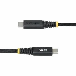 StarTech 6ft (1.8m) USB-C Charging Cable, Durable and Ultra-Flexible, 240W (5A) PD EPR, Rugged USB 2.0 Laptop charger Cord, USB-IF