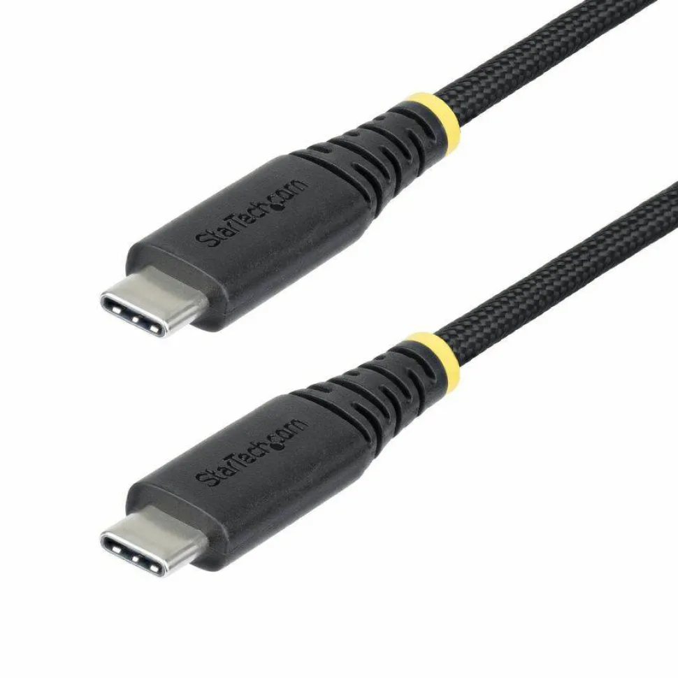 StarTech 6ft (1.8m) USB-C Charging Cable, Durable and Ultra-Flexible, 240W (5A) PD EPR, Rugged USB 2.0 Laptop charger Cord, USB-IF