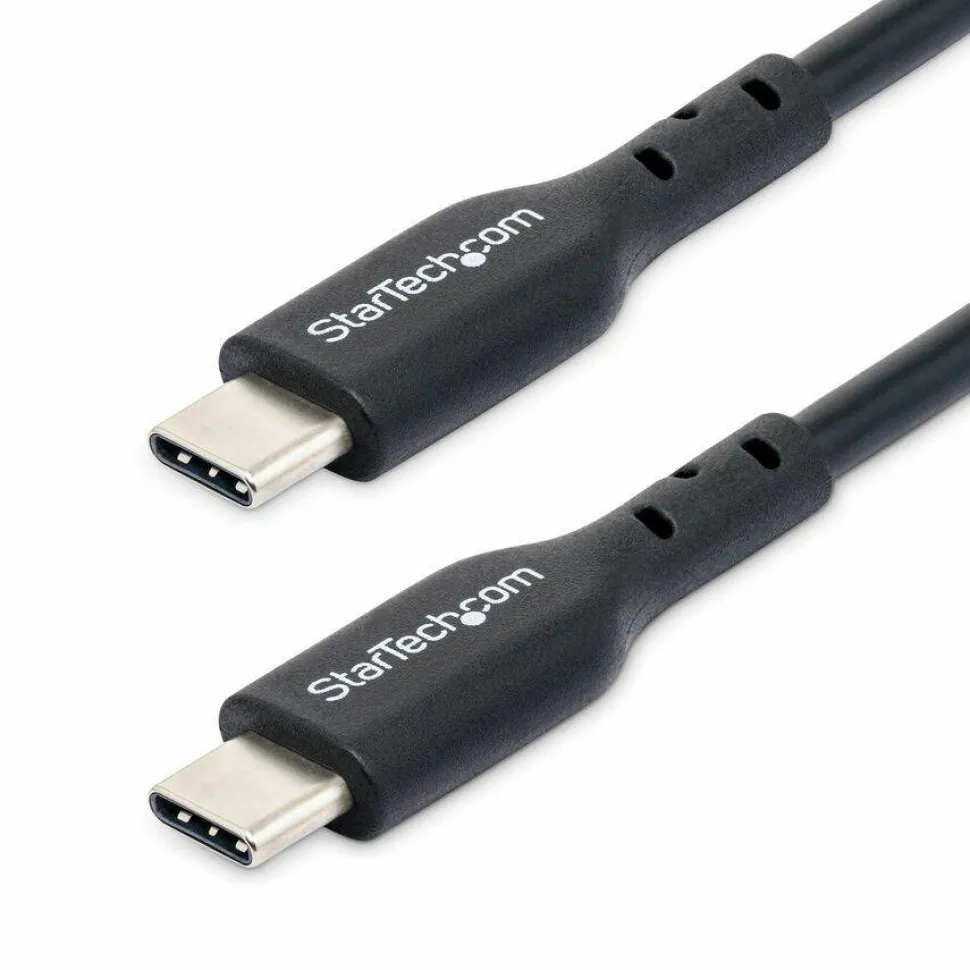 StarTech 3.3ft (1m) USB-C Charging Cable, Charge & Sync, 60W (3A) PD, USB 2.0 Laptop Charger Cable - Black USB C Charging Cord