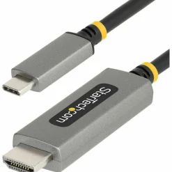 StarTech 3ft (1m) USB-C to HDMI Adapter Cable, 8K 60Hz, 4K 144Hz, HDR10, USB Type-C to HDMI 2.1 Converter, USB-C/USB4/TB3/4 Compatible