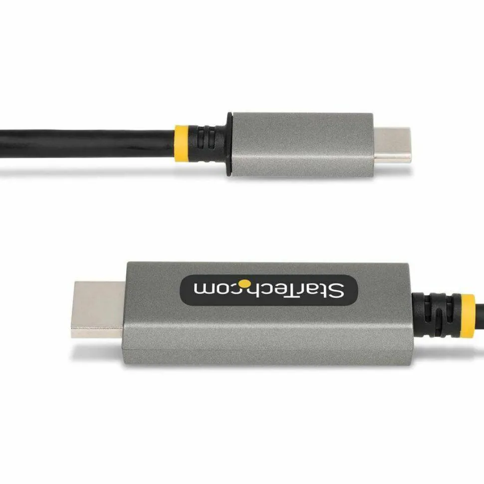 StarTech 3ft (1m) USB-C to HDMI Adapter Cable, 8K 60Hz, 4K 144Hz, HDR10, USB Type-C to HDMI 2.1 Converter, USB-C/USB4/TB3/4 Compatible