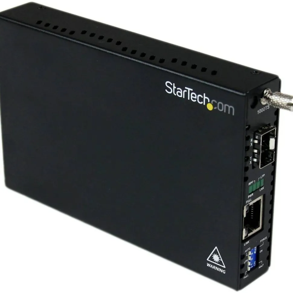 StarTech Gigabit Ethernet Fiber Media Converter with Open SFP Slot, TAA