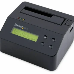 StarTech Hard Drive Eraser, Standalone HDD/SSD Sanitizer, 4Kn, Secure Erase Hard Disk Wiper Dock, Hardware Erasing Tool, TAA Compliant