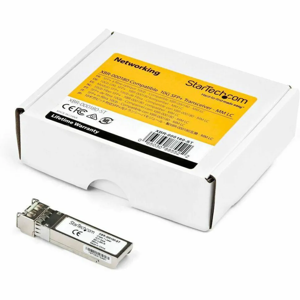 StarTech HPE J9150D Compatible SFP+ Module - 10GBASE-SR - 10GE Gigabit Ethernet SFP+ 10GbE Multi Mode/MMF Fiber Optic Transceiver 300m
