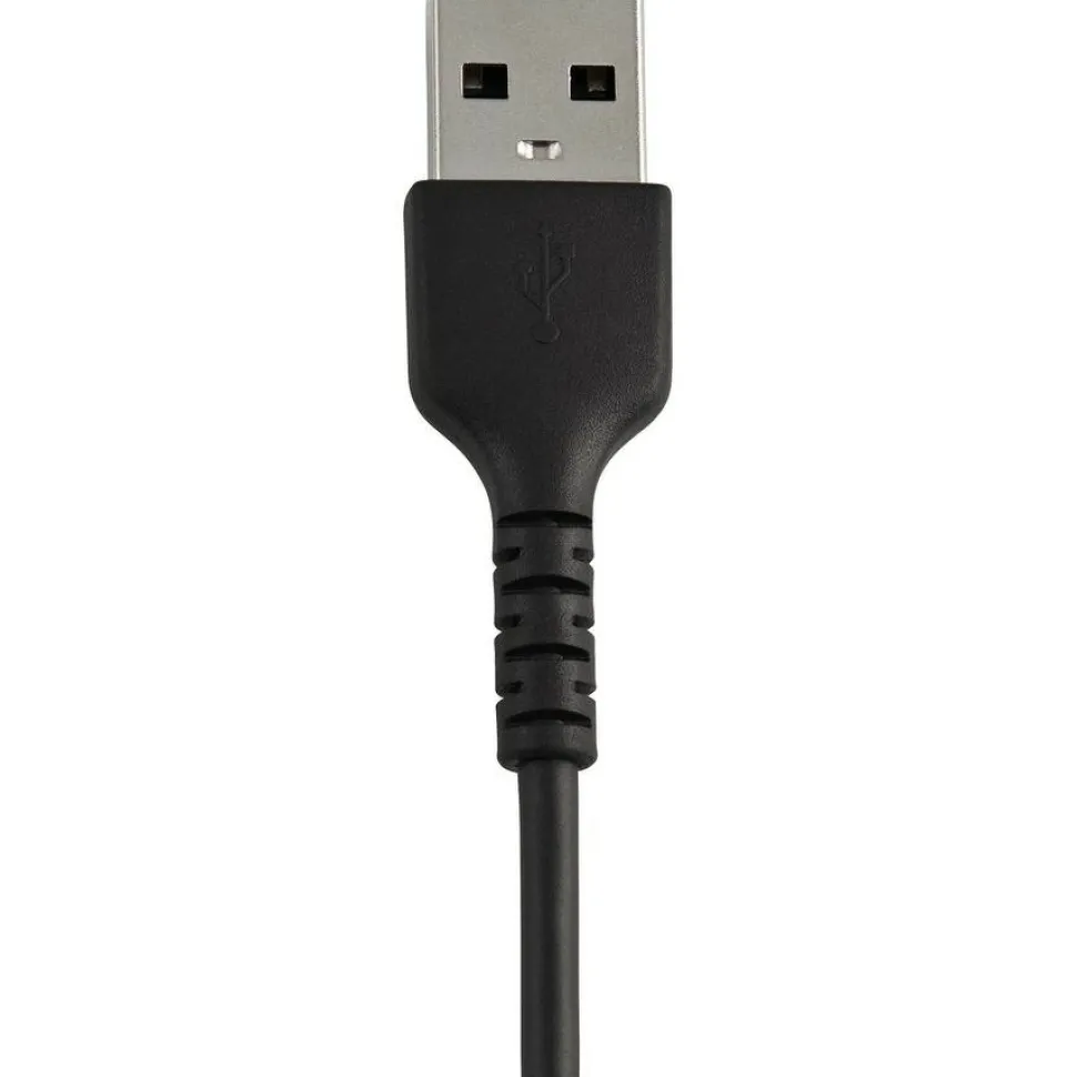 StarTech 6 inch/15cm Durable Black USB-A to Lightning Cable, Rugged Heavy Duty Charging/Sync Cable for Apple iPhone/iPad MFi Certified