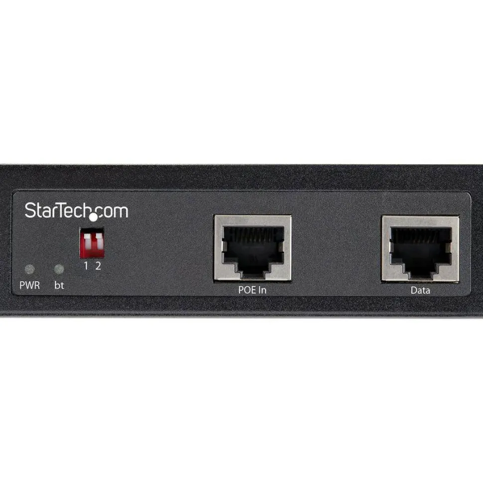 StarTech Industrial Gigabit PoE Splitter, 90W Power over Ethernet PoE++ Splitter, 12-48VDC Splitter 802.3bt Ultra PoE -40 to +75C, TAA
