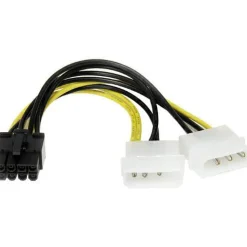 StarTech 6in LP4 to 8 Pin PCI Express Video Card Power Cable Adapter - 8 pin internal power (M) - 4 pin ATX12V (M) - 15.2 cm
