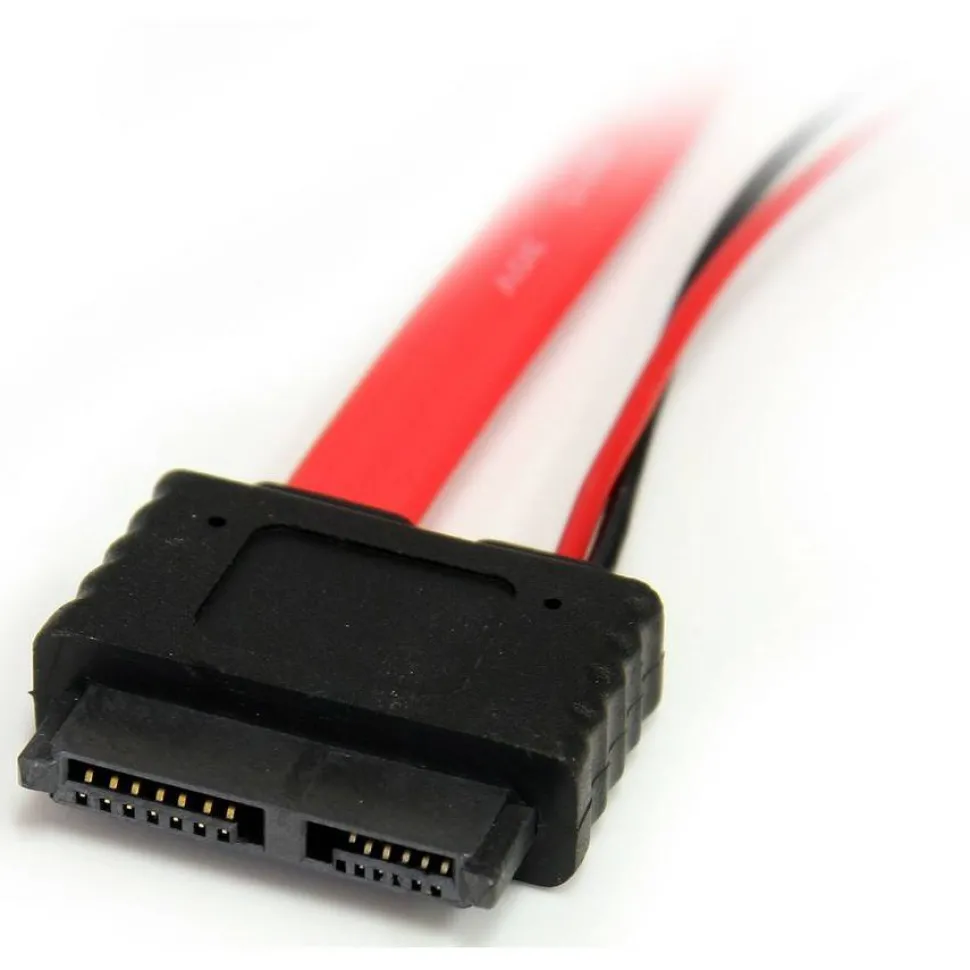 StarTech 20in Slimline SATA to SATA with LP4 Power Cable Adapter