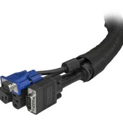 StarTech 6.5' (2m) Cable Management Sleeve/Wrap - Flexible Cable Manager - Expandable Coiled Cord Protector/Organizer - Trimmable