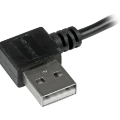 StarTech 2m 6 ft Micro-USB Cable with Right-Angled Connectors - M/M - USB A to Micro B Cable