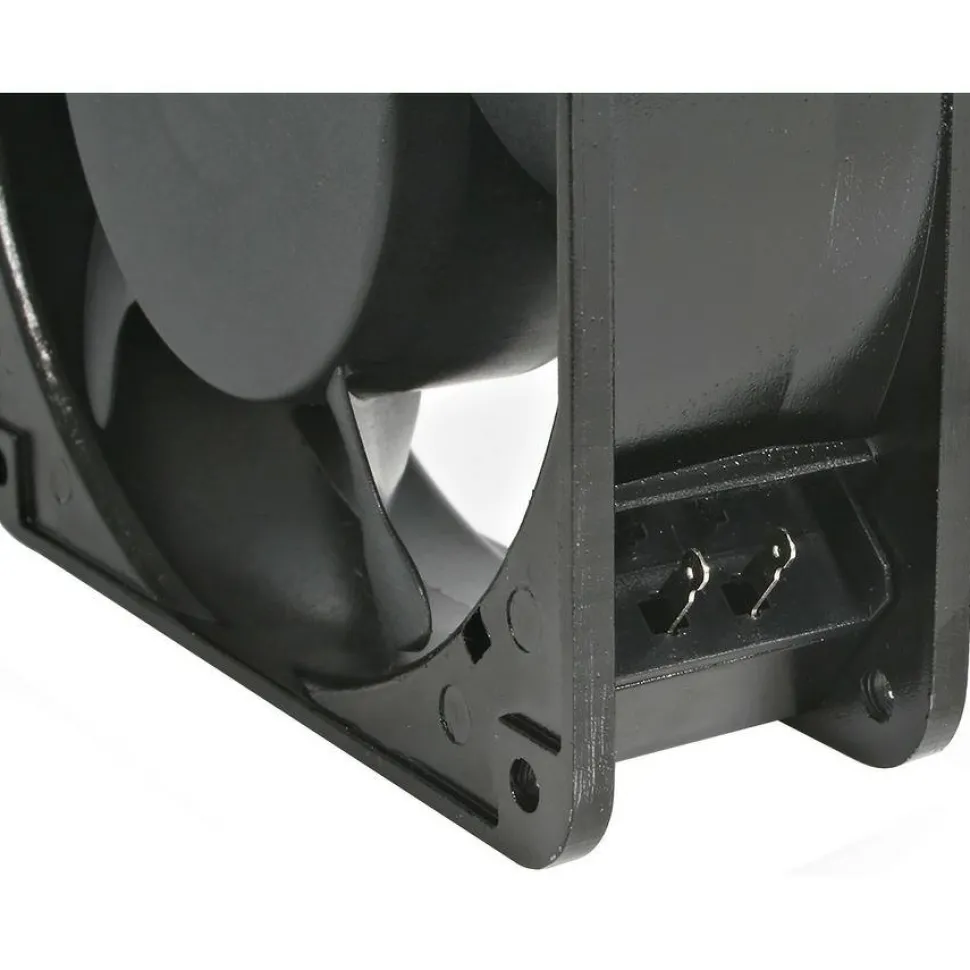 StarTech 120mm Axial Rack Muffin Fan for Server Cabinet, 115V, AC Cooling, Low Noise & Quiet PC Computer Case Fan