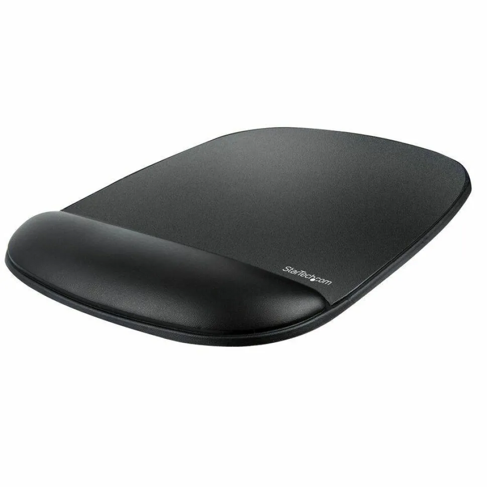 StarTech Mouse Pad with Hand Rest, 6.7x7.1x 0.8in (17x18x2cm), Ergonomic Mouse Pad w/Wrist Support, Non-Slip Base, Gel Mouse Pad, TAA