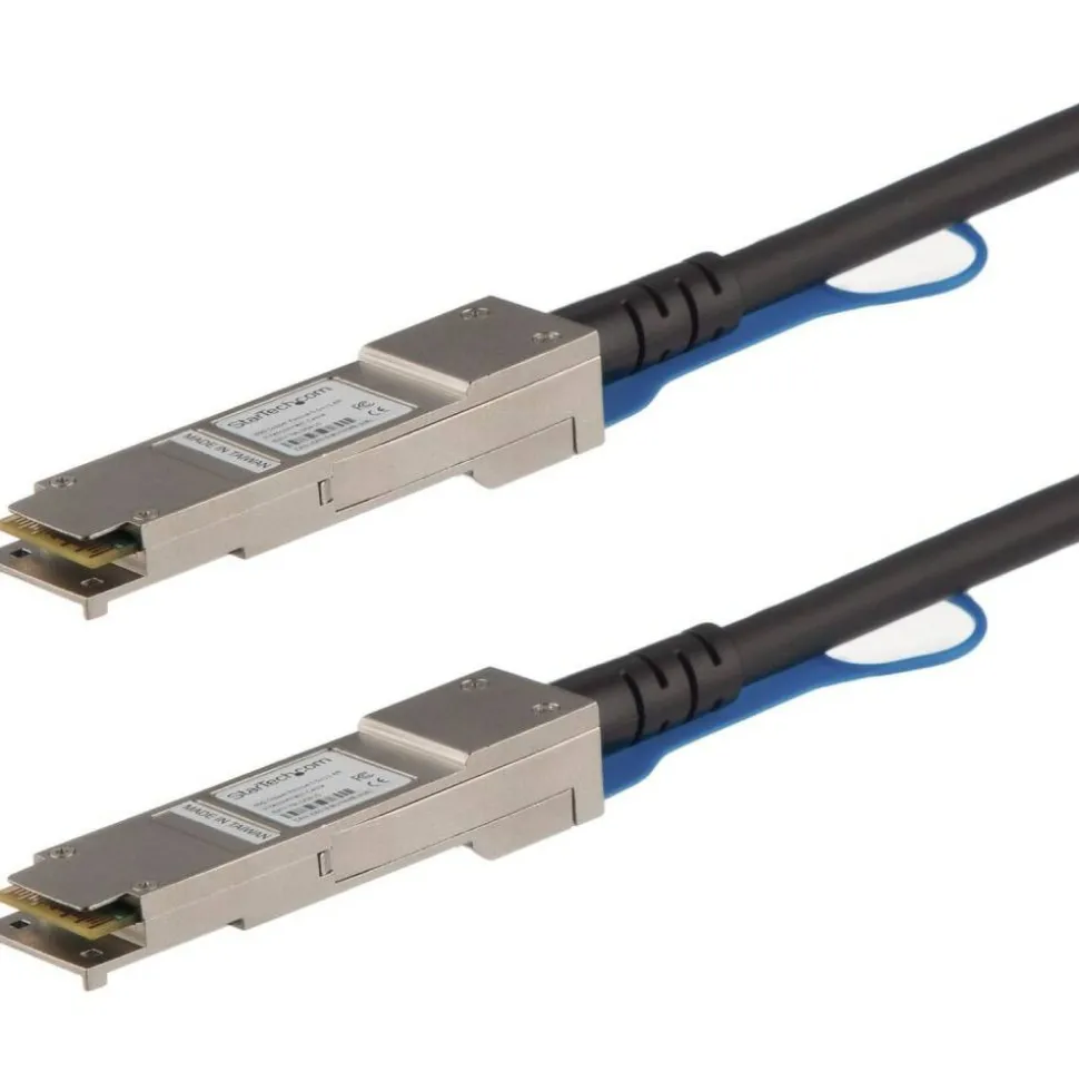 StarTech MSA Uncoded Compatible 0.5m 40G QSFP+ to QSFP+ Direct Attach Cable - 40 GbE QSFP+ Copper DAC 40 Gbps Low Power Passive Twinax