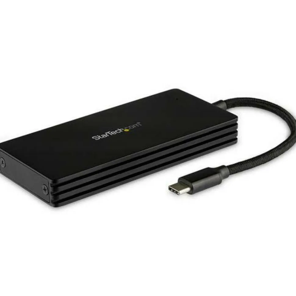 StarTech M.2 SSD Enclosure for M.2 SATA Drives - USB 3.1 Gen 2 - M.2 External Enclosure for USB-C Laptop - M.2 SATA USB Adapter
