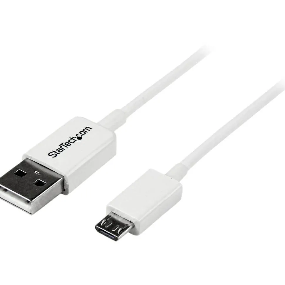 StarTech 2m White Micro USB Cable - A to Micro B