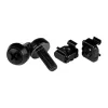 StarTech M6 x 12mm, Screws and Cage Nuts, 50 Pack, Black, M6 Mounting Screws & Cage Nuts for Server Rack & Cabinet, TAA