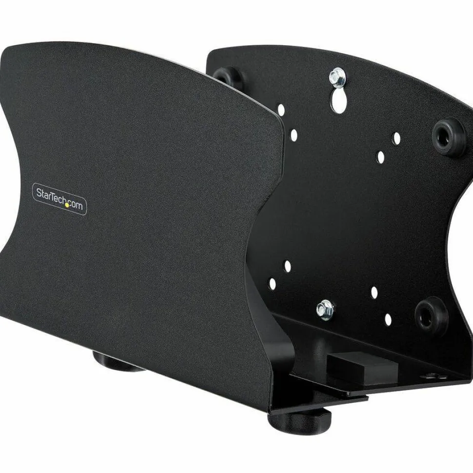 StarTech PC Wall Mount Bracket For Desktop Computers Up To 40lb, Toolless Width Adjustment 1.9-7.8in (50-200mm), Tower/Case Shelf, TAA