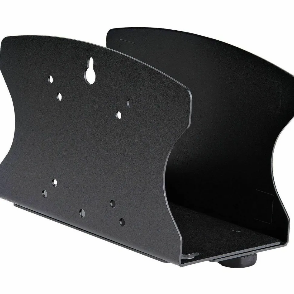 StarTech PC Wall Mount Bracket For Desktop Computers Up To 40lb, Toolless Width Adjustment 1.9-7.8in (50-200mm), Tower/Case Shelf, TAA