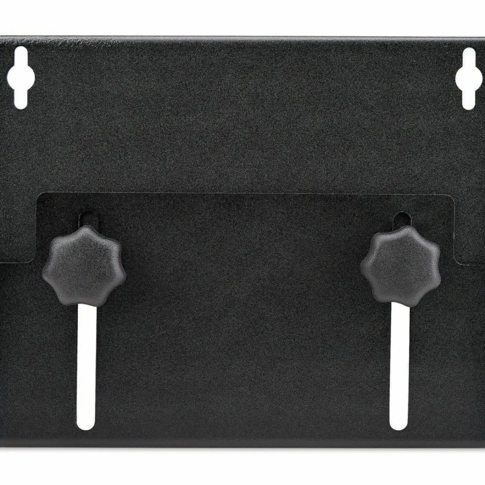StarTech PC Wall Mount Bracket For Desktop Computers Up To 40lb, Toolless Width Adjustment 1.9-7.8in (50-200mm), Tower/Case Shelf, TAA