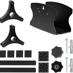 StarTech PC Wall Mount Bracket For Desktop Computers Up To 40lb, Toolless Width Adjustment 1.9-7.8in (50-200mm), Tower/Case Shelf, TAA