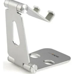 StarTech Phone and Tablet Stand - Foldable Universal Mobile Device Holder - Smartphones/Tablets - Adjustable Cell Phone Stand for Desk