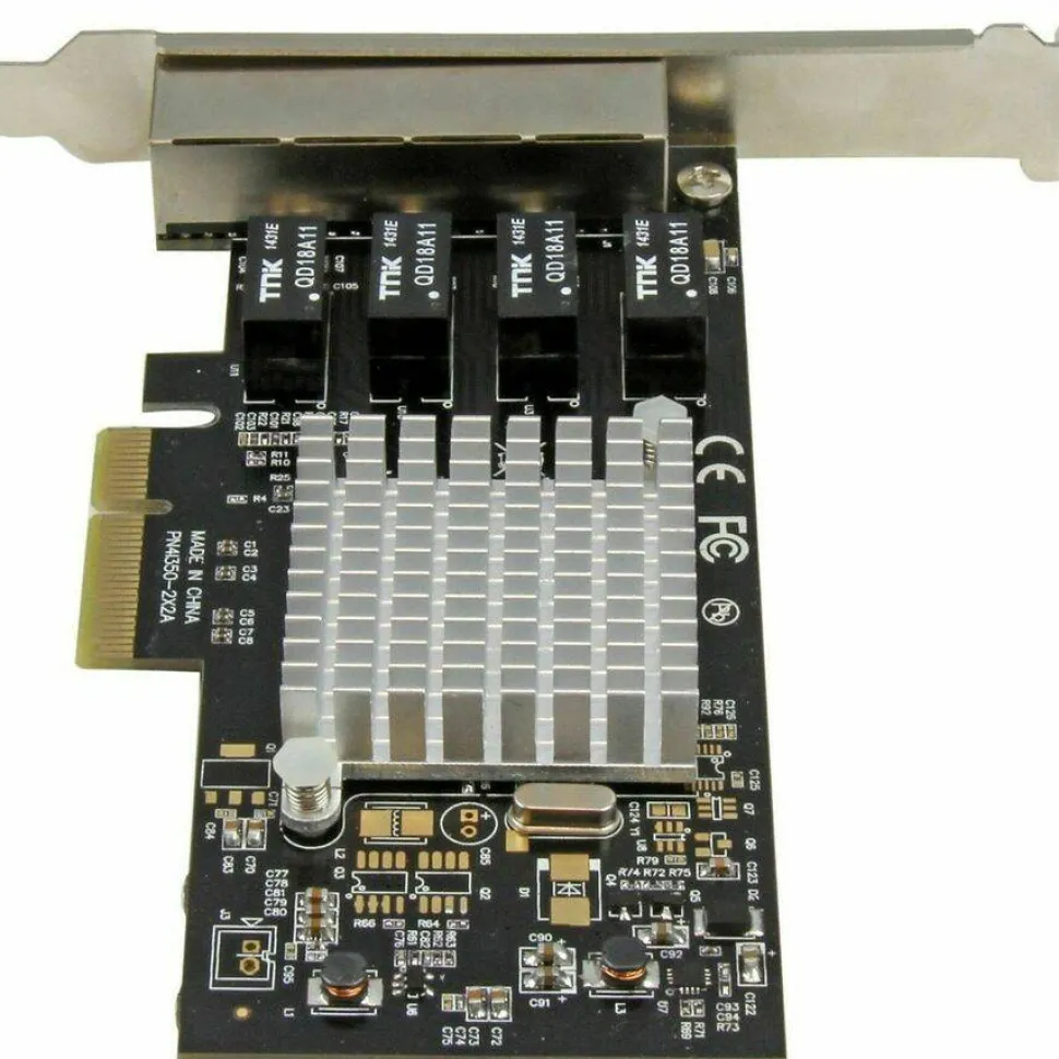 StarTech 4-Port Gigabit Ethernet Network Card - PCI Express, Intel I350 NIC - Quad Port PCIe Network Adapter Card w/ Intel Chip