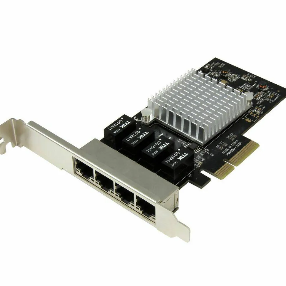 StarTech 4-Port Gigabit Ethernet Network Card - PCI Express, Intel I350 NIC - Quad Port PCIe Network Adapter Card w/ Intel Chip