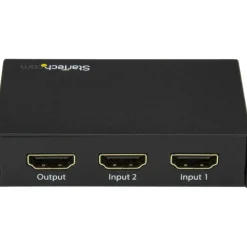 StarTech 2 Port HDMI Switch - 4K 60Hz - Supports HDCP - IR - HDMI Selector - HDMI Multiport Video Switcher - HDMI Switcher