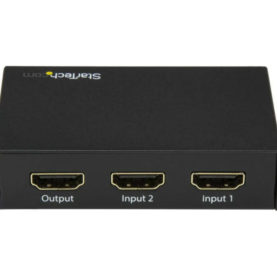 StarTech 2 Port HDMI Switch - 4K 60Hz - Supports HDCP - IR - HDMI Selector - HDMI Multiport Video Switcher - HDMI Switcher