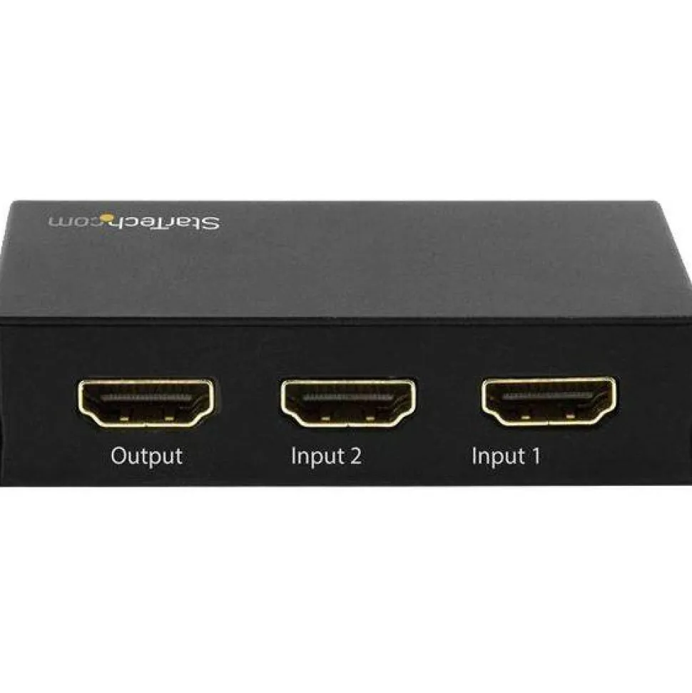 StarTech 2 Port HDMI Switch - 4K 60Hz - Supports HDCP - IR - HDMI Selector - HDMI Multiport Video Switcher - HDMI Switcher