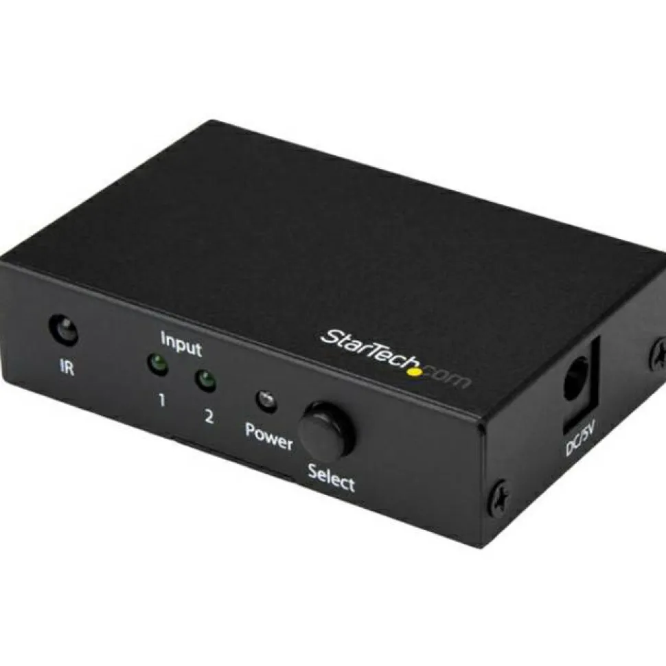 StarTech 2 Port HDMI Switch - 4K 60Hz - Supports HDCP - IR - HDMI Selector - HDMI Multiport Video Switcher - HDMI Switcher