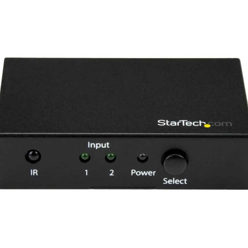 StarTech 2 Port HDMI Switch - 4K 60Hz - Supports HDCP - IR - HDMI Selector - HDMI Multiport Video Switcher - HDMI Switcher