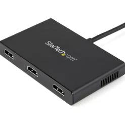 StarTech 3-Port Multi Monitor Adapter, Mini DisplayPort to HDMI MST Hub, 3x 1080p, Video Splitter for Extended Desktop Mode, Windows